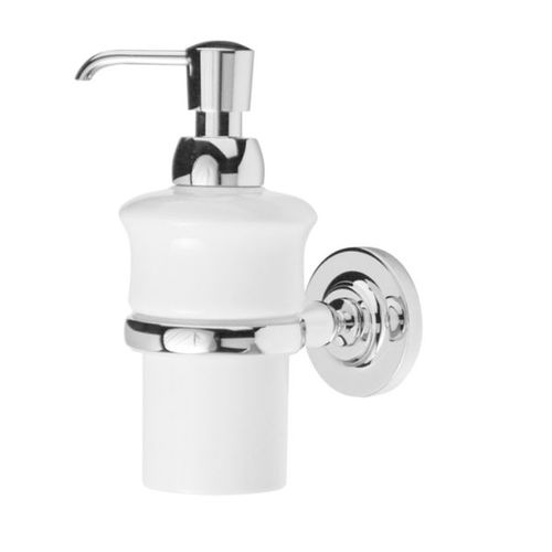 Dispensador de sabonete da linha comercial - NGBR32  - Kenny&Mason - de parede / em metal cromado / em porcelana