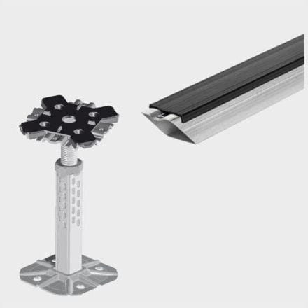 Pedestal para piso elevado metálico - MPH  - Nesite - para ambiente interno