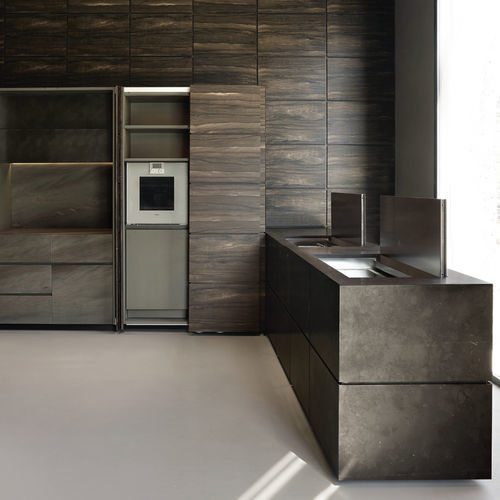 Cozinha contemporânea - terra - minotti cucine - em madeira / em pedra / em bronze