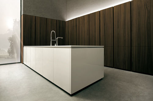 Cozinha contemporânea - 04 - MK CUCINE - em madeira / em Corian® / com ilha