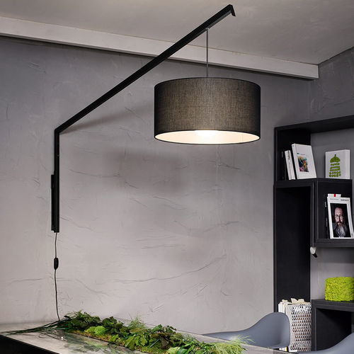 Arandela contemporânea - ANGELICA - modo luce - para ambiente interno / metálica / em algodão