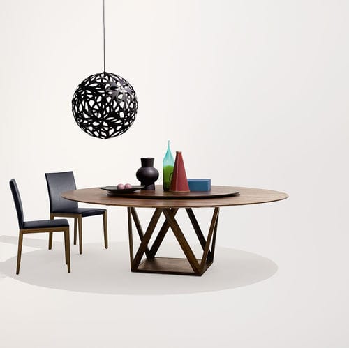 Mesa de jantar contemporânea - TOBU - Walter Knoll - em madeira / redonda / da linha residencial
