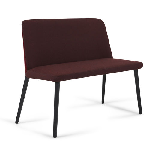 Banco estofado contemporâneo - BACK ME UP - MONTIS - em tecido / contract / com encosto