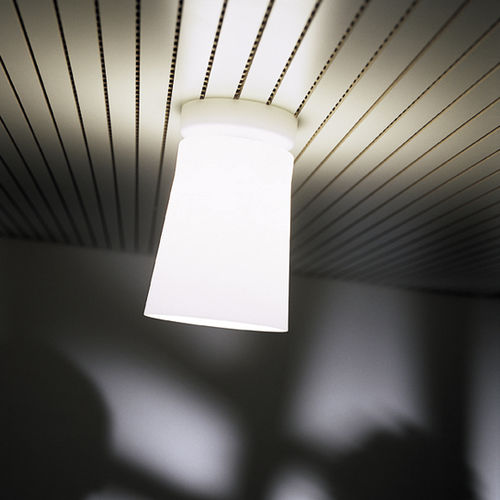 Plafon contemporâneo - FINLAND - PRANDINA - em vidro soprado / para lâmpada fluorescente / da linha residencial