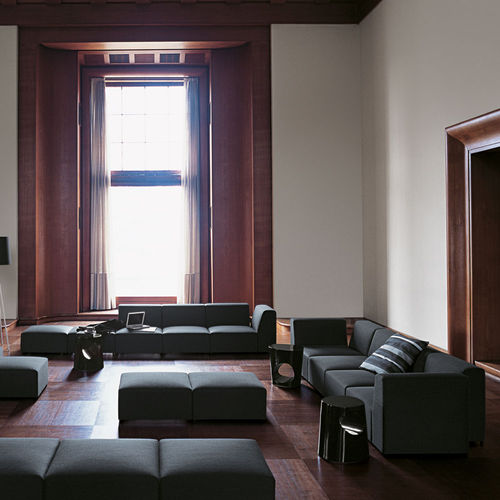 Sofá modular - QUADRO - Tacchini - contemporâneo / em tecido / marrom