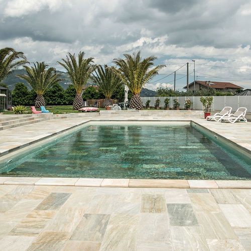 Lajota em pedra natural - Artesia S.r.l - para ambiente externo / para beira de piscina / fosca