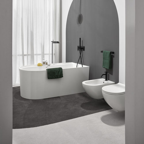 Banheira freestanding - ARCADIA - FEBE - MATT - Ceramica Cielo - em Solid Surface / contemporânea / profunda