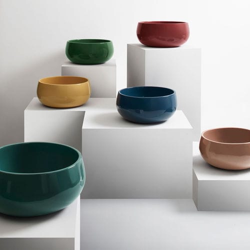 Cuba de apoio - TINO - SMERALDONINFEAOLTREMAREANEMONEALGACORALLO - Ceramica Cielo - em cerâmica / redonda / contemporânea