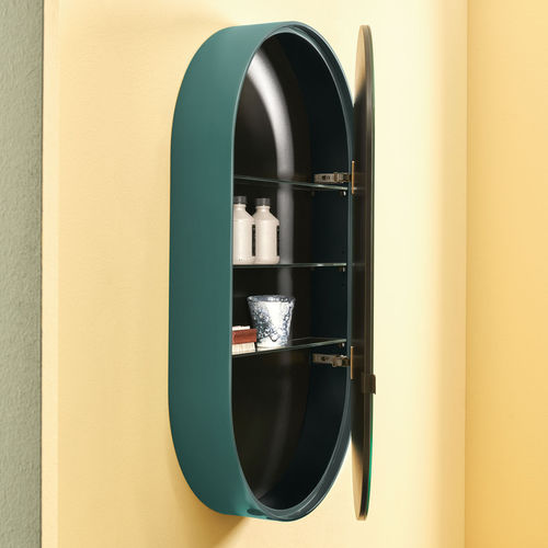 Espelho para banheiro de parede - OVAL BOX - SMERALDO - Ceramica Cielo - para hotel / para quarto de hotel / para centro de estética