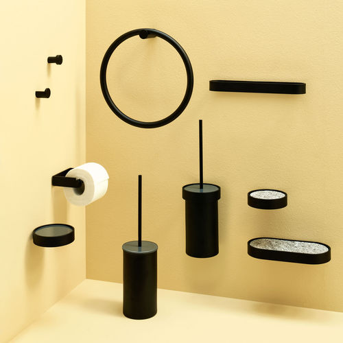 Cabide de parede contemporâneo - ACCESSORI - MATT BLACK - Ceramica Cielo - metálico / individual / para banheiro