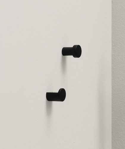 Cabide de parede contemporâneo - ACCESSORI - MATT BLACK - Ceramica Cielo - metálico / individual / para banheiro