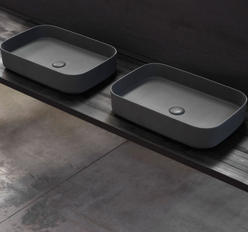 Cuba de apoio - SHUI COMFORT - BRINA - Ceramica Cielo - em cerâmica / dupla / retangular