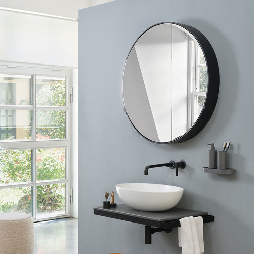 Tampo de banheiro metálico - MULTIPLO - TALCO/CEMENTO - Ceramica Cielo - em cerâmica / com toalheiro