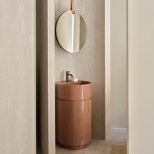 Gabinete de banheiro de piso - TIBERINO N - Ceramica Cielo - em cerâmica / design / com 1 porta