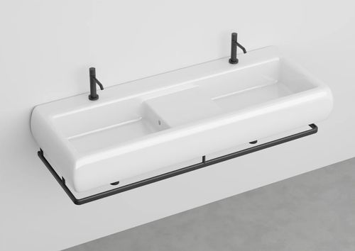 Cuba suspensa - Teseo 140 - Ceramica Cielo - em cerâmica / com prateleiras / retangular