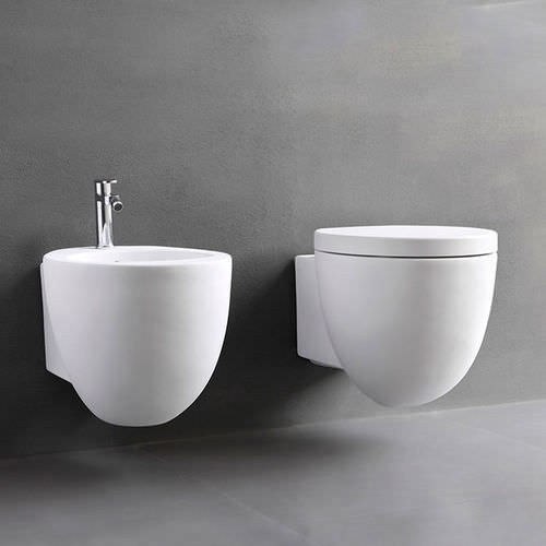 Vaso sanitário suspenso - LE GIARE - TALCO - Ceramica Cielo - em cerâmica / com saída dupla