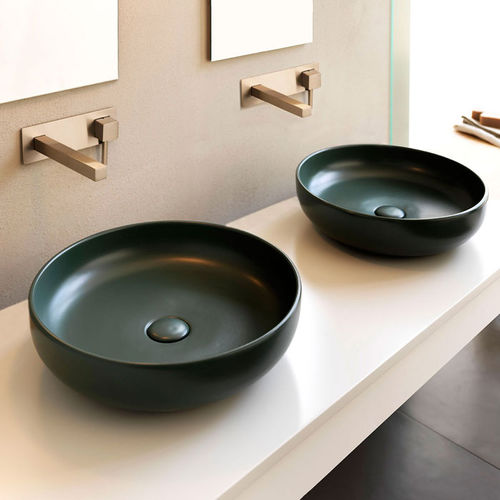 Cuba de apoio - SHUI - MUSCHIO - Ceramica Cielo - em cerâmica / com espelho ajustável / redonda