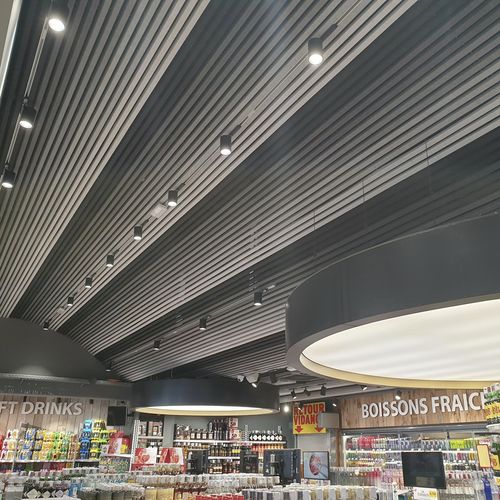 Forro acústico - HeartFelt® Linear - Hunter Douglas Architectural - em feltro / em poliéster / em réguas