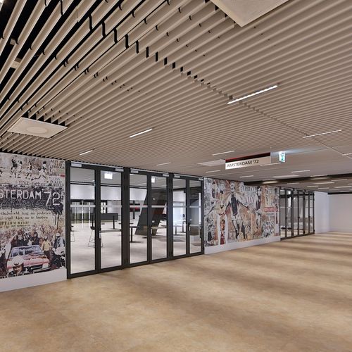 Forro em alumínio - Luxalon® V100 / V200 Screens - Hunter Douglas Architectural - em painéis / em réguas / para escritório