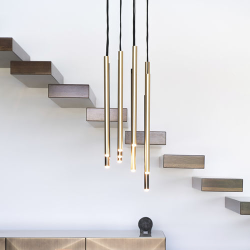 Lustre contemporâneo - STILO S12 - Riflessi - em metal pintado / para 12 lâmpadas / da linha comercial