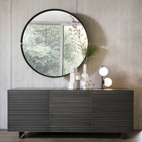 Buffet aparador contemporâneo - OLA - Riflessi - em madeira laqueada / em vidro / em cerâmica