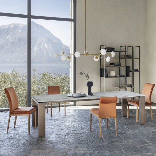 Lustre contemporâneo - RAMY S - Riflessi - em metal pintado / para 10 lâmpadas / 1 nível