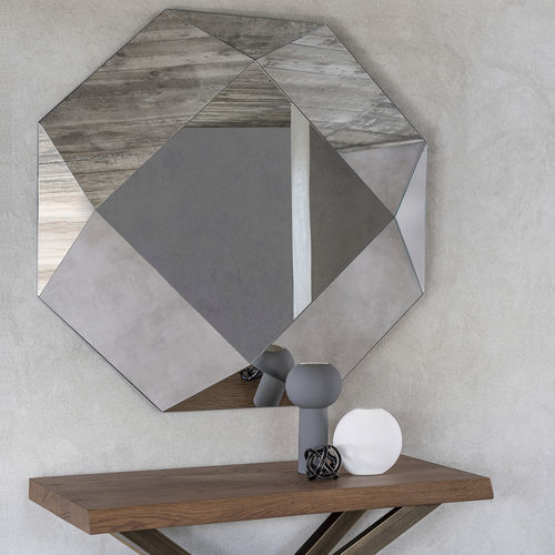 Espelho de parede - DIAMANTE - Riflessi - contemporâneo / em espuma de poliuretano / prateado