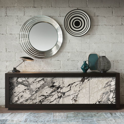 Buffet aparador contemporâneo - PICASSO ANTA CERAMICA - Riflessi - em abeto / com prateleiras / com gavetas