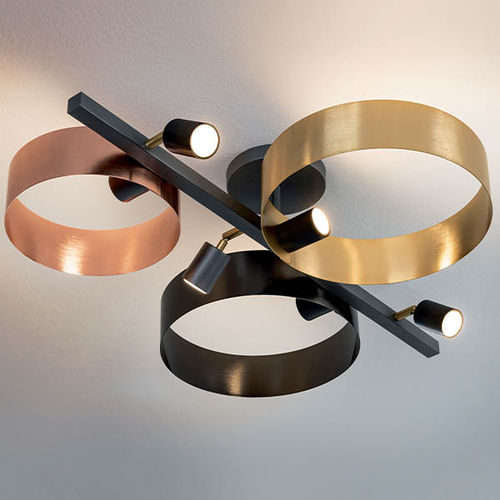 Plafon de LED - LED LOOP P3 - Riflessi - contemporâneo / com malha em anéis / em metal pintado