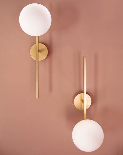 Arandela em vidro - MERIDIAN A  - Riflessi - contemporânea / para ambiente interno / em metal pintado