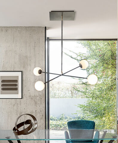 Pendente - MERIDIAN S4 - Riflessi - em metal pintado / contemporânea / Wire