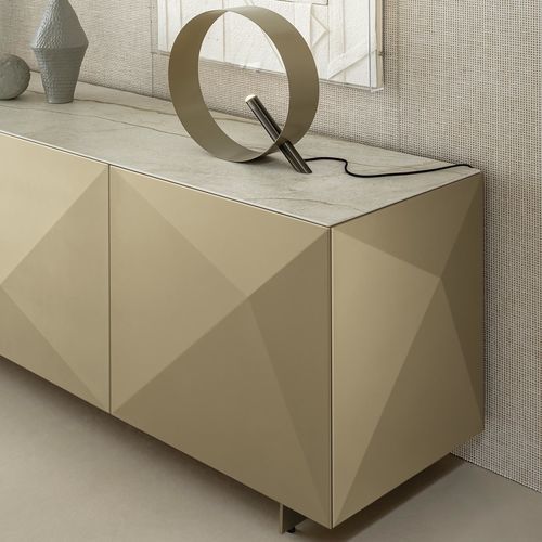 Luminária de mesa - LOOP T - Riflessi - em metal pintado / contemporânea / Wire