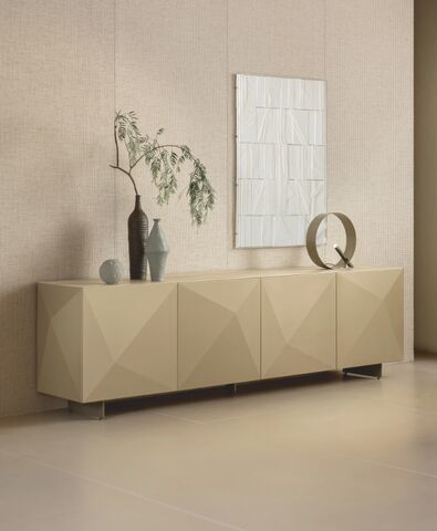 Buffet aparador contemporâneo - CUBRIC  - Riflessi - em metal pintado / em aço / em cerâmica