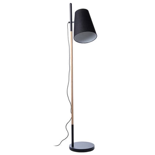 Luminária de piso - HIDEOUT - Frandsen Lighting - metálica / em tecido / em carvalho
