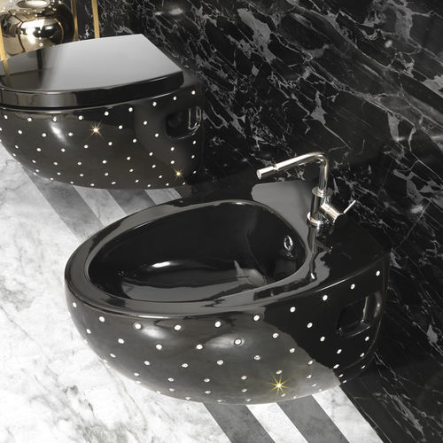 Bidê suspenso - A. e T. ITALIA - em cerâmica / em cristal Swarovski®