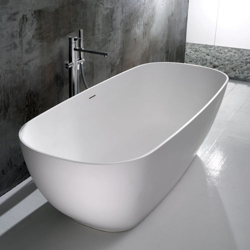 Banheira oval - DV220 - A. e T. ITALIA - freestanding / para residência / em Solid Surface