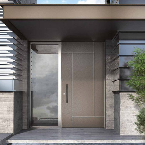 Porta de entrada - NC 90 HES DS - METRA Building - em alumínio / de abrir / contemporânea