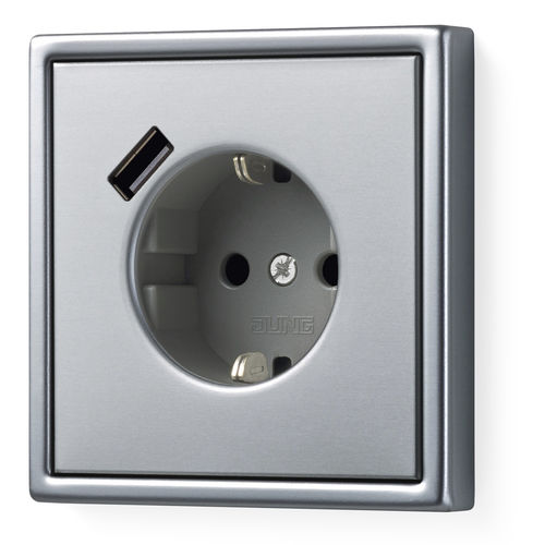 Tomada elétrica - LS 990 - ALBRECHT JUNG GMBH & CO. KG - USB / múltipla / de parede