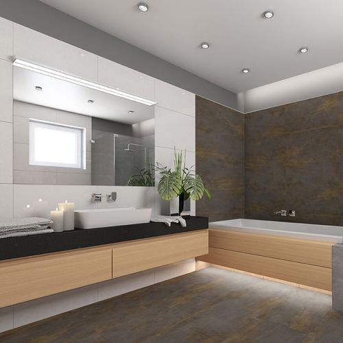 Revestimento de piso vinílico - CORTEN - SKEMA - para ambiente interno / profissional / em placas