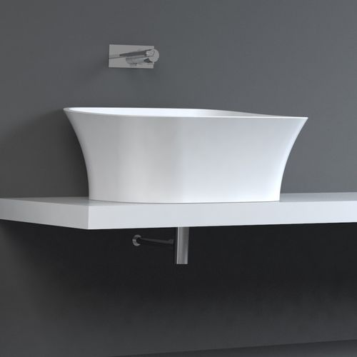 Cuba de apoio - BLUMA - Technova S.r.l. - em Pietraluce® / personalizável / bicolor