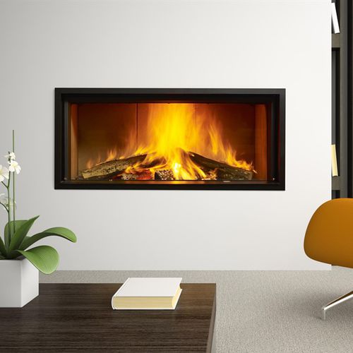 Lareira a lenha - ARGENTO 1350H BASIC & PREMIUM - M-Design - de embutir / Face única / fechada