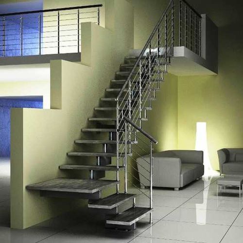 Escada reta - JAZZ : CHROME - SK SYSTEME - em L / em U / curva