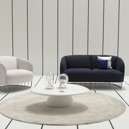 Mesa de centro de design orgânico - VESPER - SANCAL - em madeira / em pedra / de resina