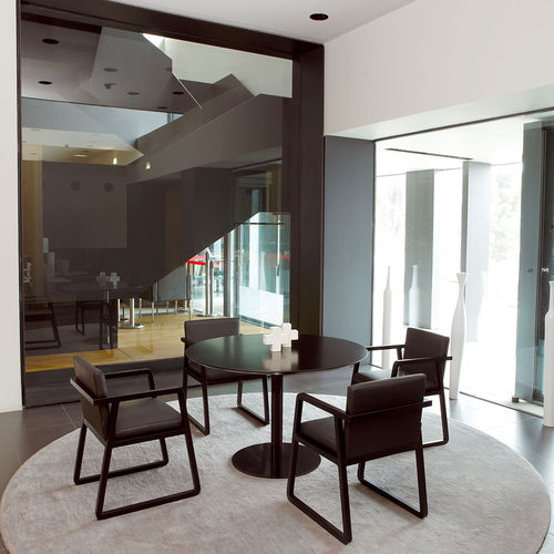 Cadeira contemporânea - MIDORI - SANCAL - para ambiente interno / em tecido / em madeira de freixo