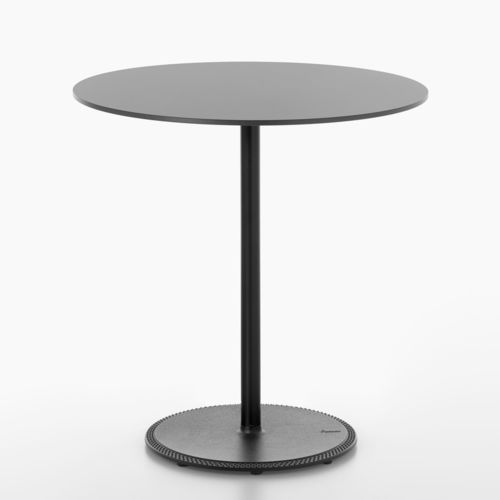 Mesa de lanchonete contemporânea - BON - PLANK - em HPL / em MDF / com base em ferro fundido
