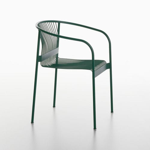 Cadeira contemporânea - VELIT - PLANK - para ambiente externo / para ambiente interno / em metal pintado