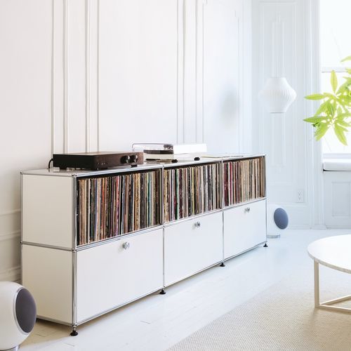 Buffet aparador contemporâneo - USM Haller - USM Modular Furniture - metálico / sob medida / modular