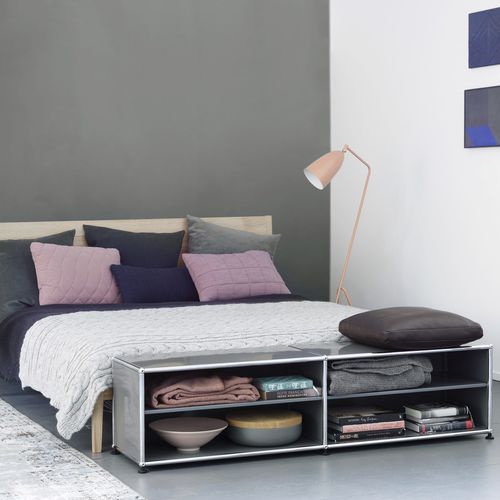Estante modular - USM Haller - USM Modular Furniture - baixa / contemporânea / metálica