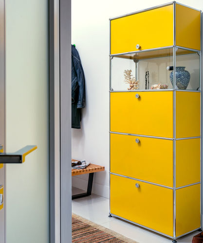 Buffet aparador alto - USM Haller - USM Modular Furniture - contemporâneo / metálico / sob medida