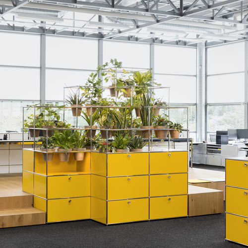 Armário organizador da linha comercial - World of Plants for USM Haller - USM Modular Furniture
